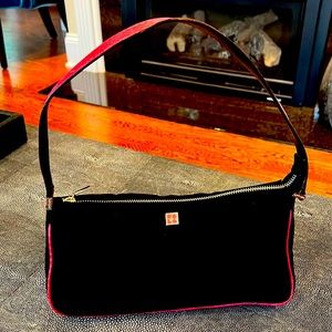 Kate spade black with pink shoulder bag